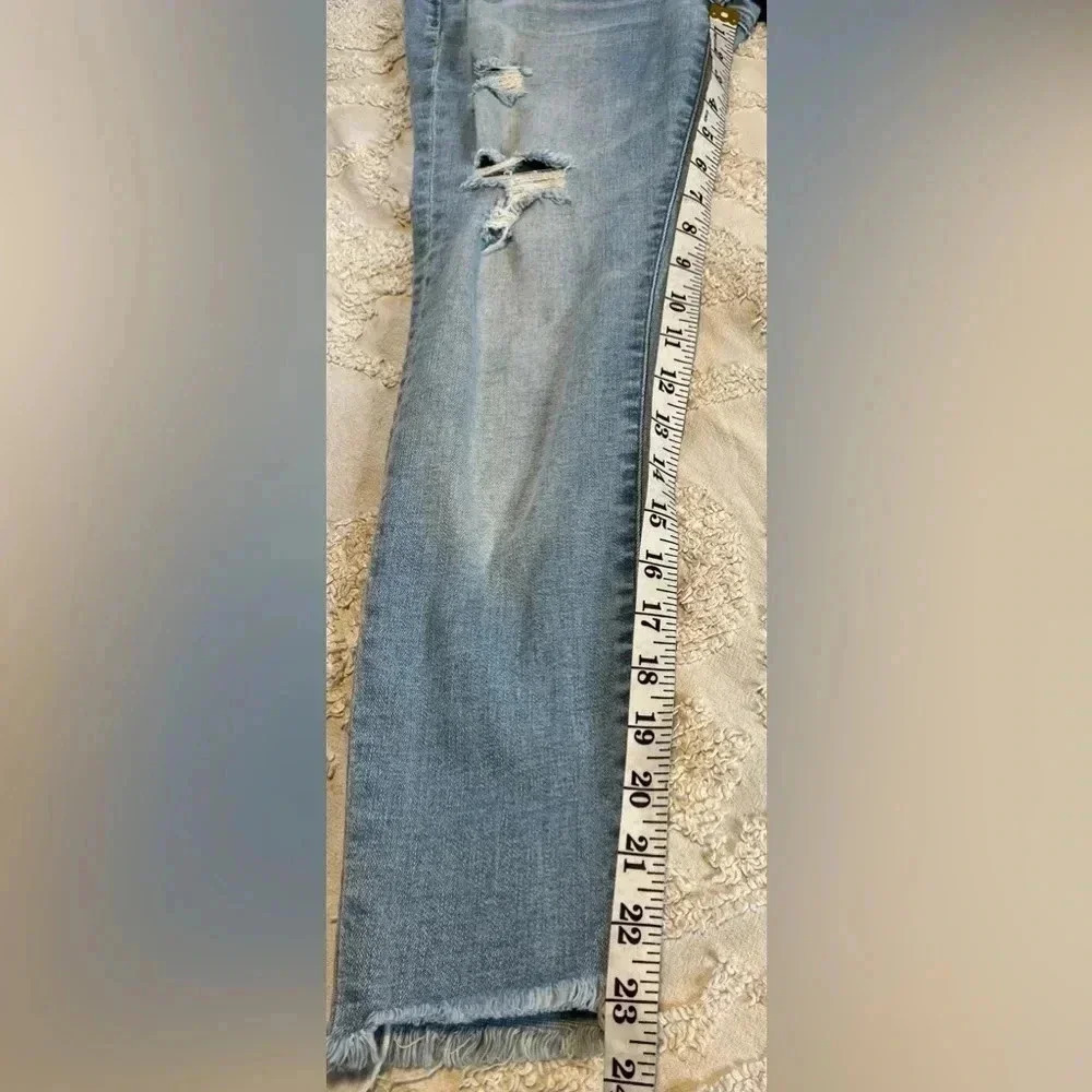 Abercrombie & Fitch Womens Harper Super Skinny Distressed Jeans A&F - Picture 5 of 5